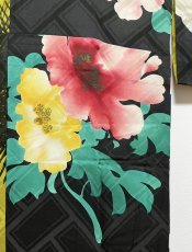 Photo9: JAPANESE KIMONO SILK ANTIQUE JUBAN / PATTERN SAMPLE  (9)