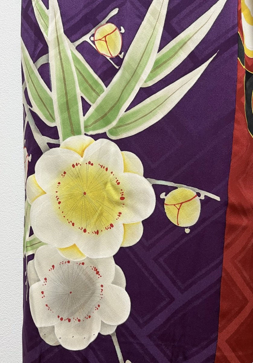 Photo10: JAPANESE KIMONO SILK ANTIQUE JUBAN / PATTERN SAMPLE  (10)