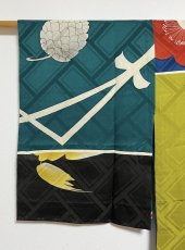 Photo6: JAPANESE KIMONO SILK ANTIQUE JUBAN / PATTERN SAMPLE  (6)