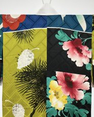Photo5: JAPANESE KIMONO SILK ANTIQUE JUBAN / PATTERN SAMPLE  (5)