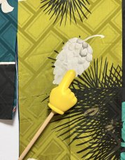 Photo13: JAPANESE KIMONO SILK ANTIQUE JUBAN / PATTERN SAMPLE  (13)