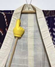 Photo13: JAPANESE KIMONO SILK ANTIQUE JUBAN / PATTERN SAMPLE / KINSHA (13)