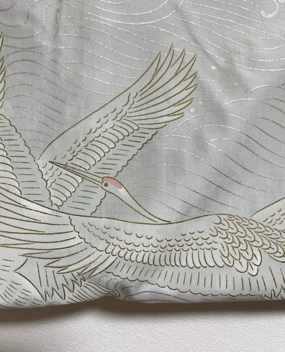 Photo10: JAPANESE KIMONO SILK HAORI / DARK BLUE / UNUSED (10)