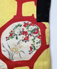 Photo12: JAPANESE KIMONO SILK ANTIQUE HAORI / PAULOWNIA / BLACK (12)