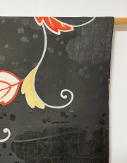 Photo7: JAPANESE KIMONO SILK ANTIQUE HAORI / PAULOWNIA / BLACK (7)