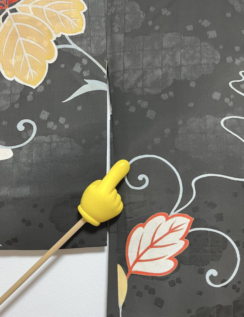 Photo13: JAPANESE KIMONO SILK ANTIQUE HAORI / PAULOWNIA / BLACK (13)