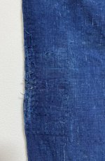 Photo11: JAPANESE COTTON ANTIQUE BORO / INDIGO BLUE / 96cm x 165cm (11)
