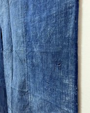 Photo12: JAPANESE COTTON ANTIQUE BORO / INDIGO BLUE / 96cm x 165cm (12)